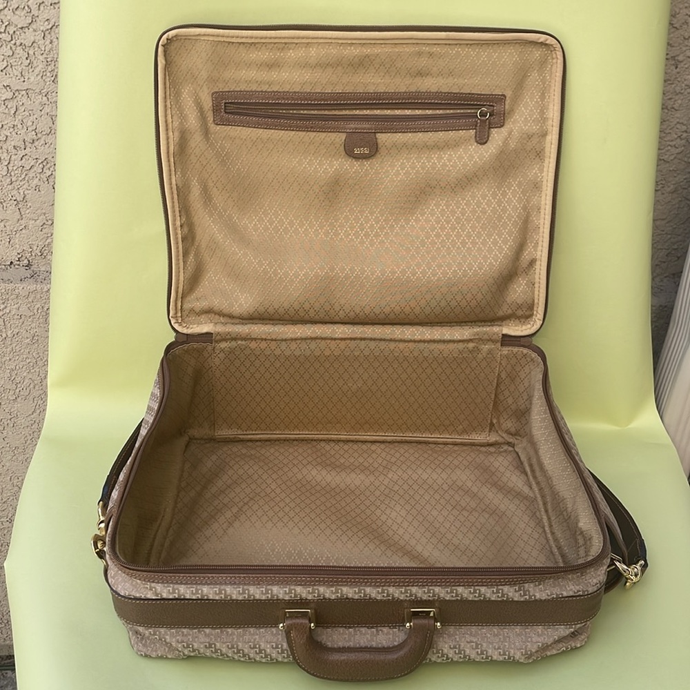 Vintage 70’s tan/gold Gucci canvas/leather travel bag - Picture 14 of 16